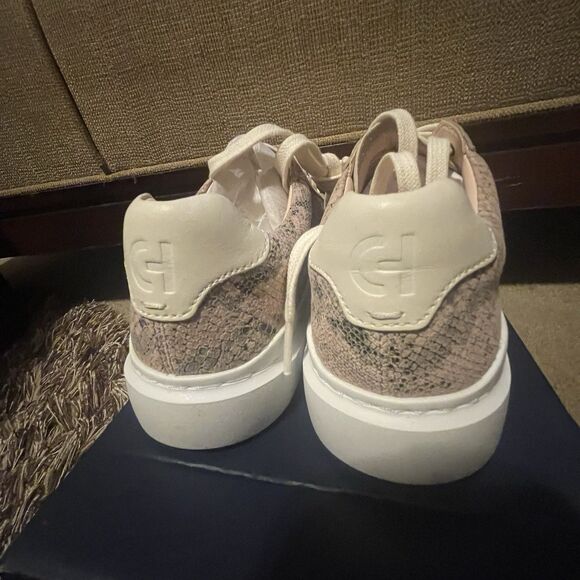 Cole Haan Grand Pro Rally Pink Faux Exotic Print Leather Shoes Women's Size 6 - Picture 8 of 13